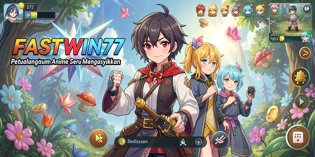 Screenshot menarik dari gameplay seru dan karakter Anime di FASTWIN77.