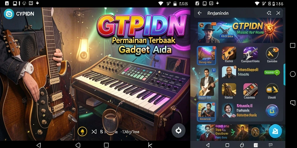 Screenshot GTPIDN menunjukkan gameplay yang penuh warna dan dinamis.