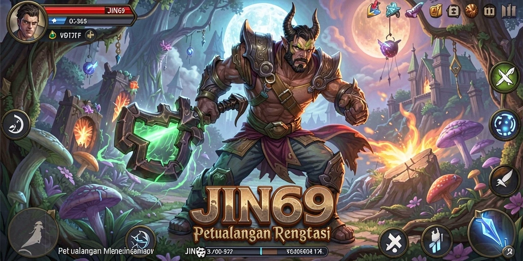 Tampilan gameplay <strong>JIN69</strong> yang seru dan penuh aksi di dunia petualangan.