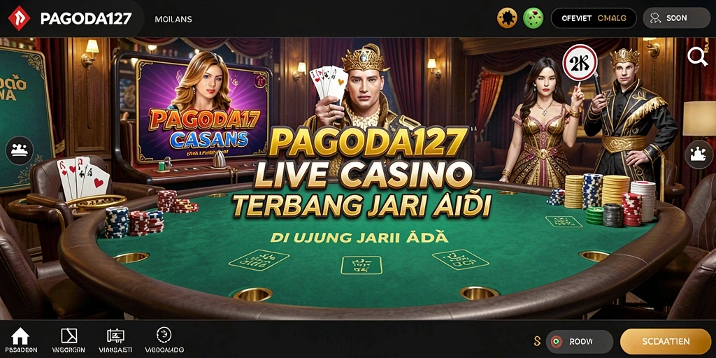 Tampilan menarik gameplay Live Casino di PAGODA127.