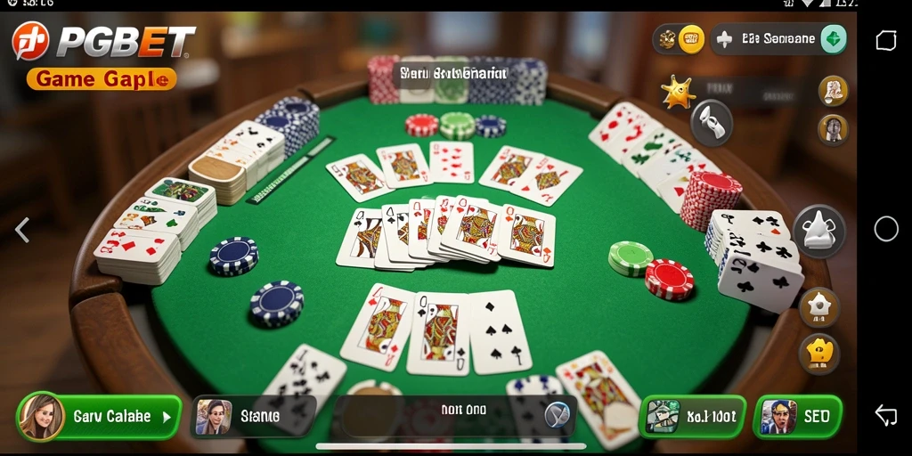Tampilan menarik dari gameplay Gaple di PGBET dengan berbagai fitur.