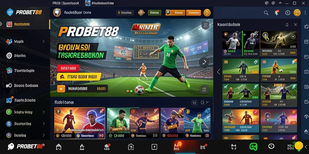 Tampilan screenshot gameplay taruhan olahraga PROBET88 yang menarik.