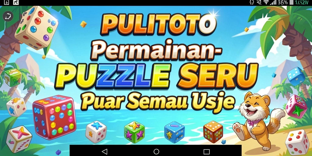 Screenshot PULITOTO menampilkan gameplay seru dan berwarna.